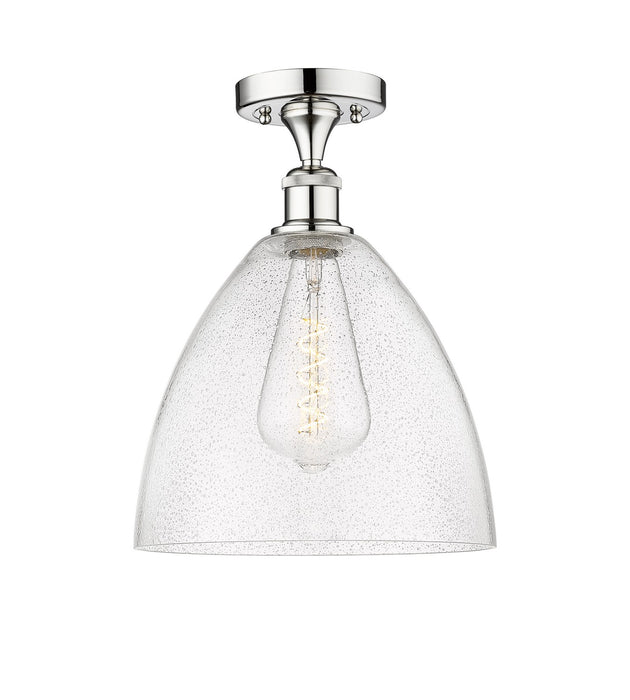 Innovations 616-1F-PC-GBD-124 One Light Semi-Flush Mount, Polished Chrome