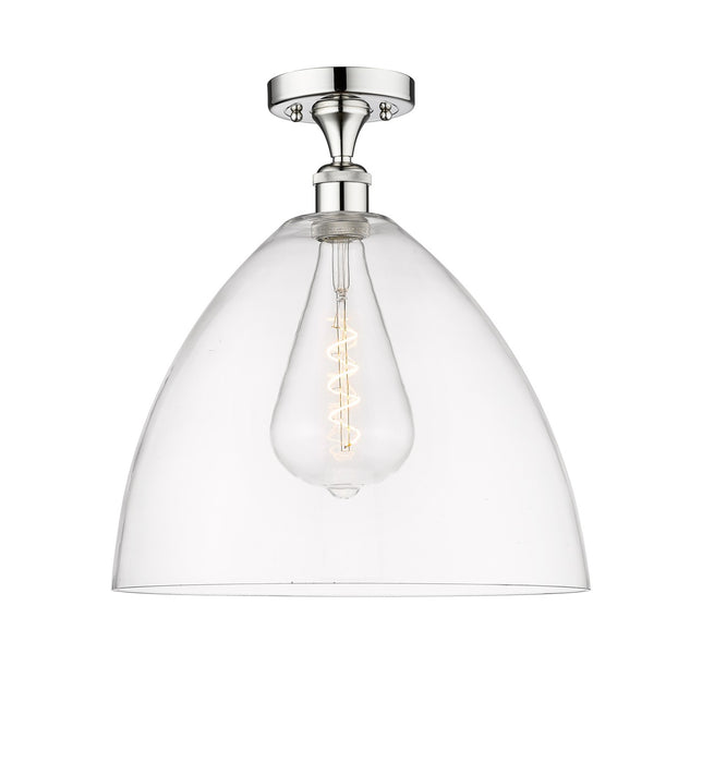 Innovations 616-1F-PC-GBD-162 One Light Semi-Flush Mount, Polished Chrome