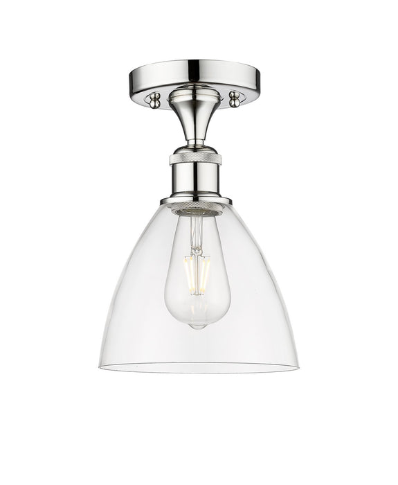 Innovations 616-1F-PC-GBD-752 One Light Semi-Flush Mount, Polished Chrome