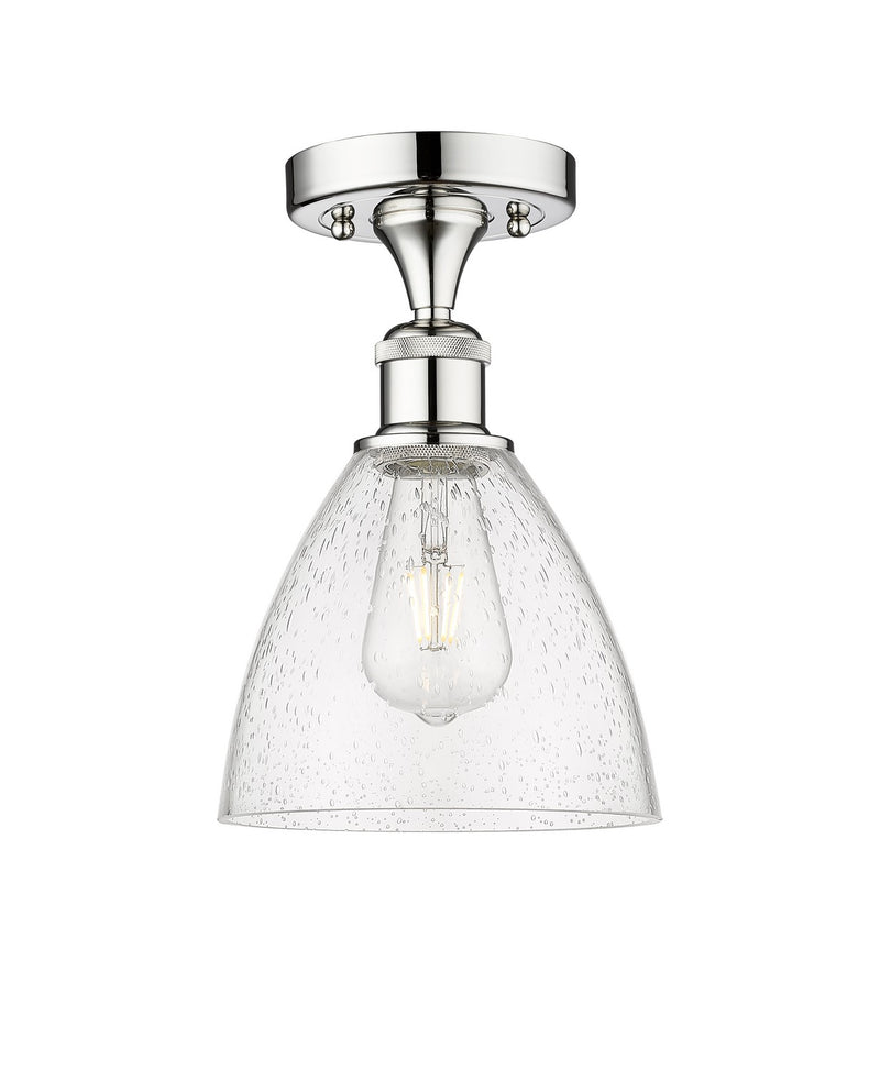 Innovations 616-1F-PC-GBD-754 One Light Semi-Flush Mount, Polished Chrome