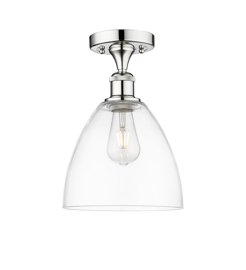 Innovations 616-1F-PC-GBD-92 One Light Semi-Flush Mount, Polished Chrome