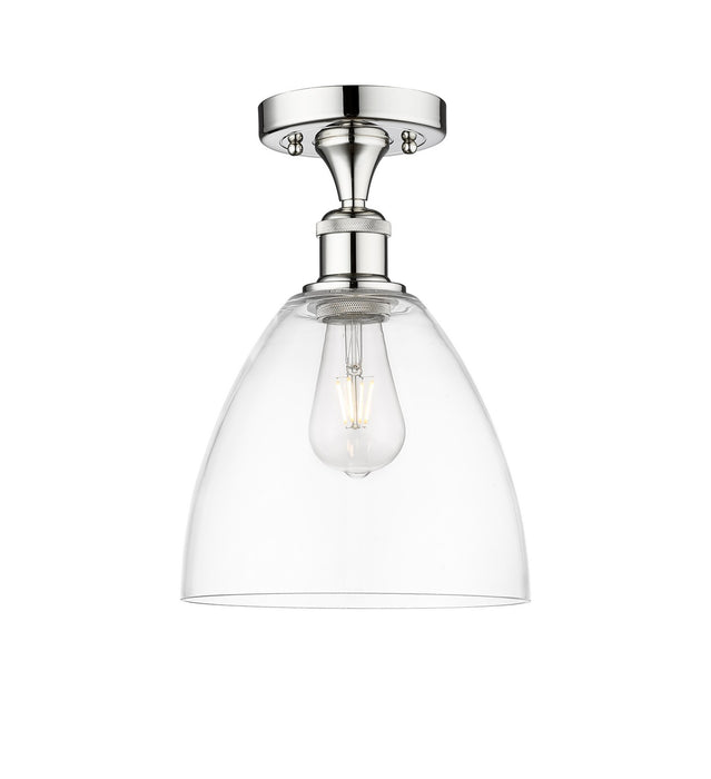 Innovations 616-1F-PC-GBD-92 One Light Semi-Flush Mount, Polished Chrome