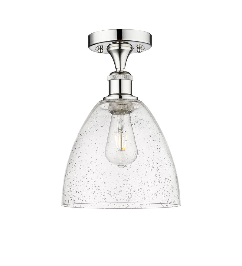 Innovations 616-1F-PC-GBD-94 One Light Semi-Flush Mount, Polished Chrome