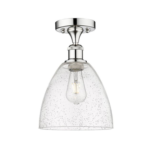 Innovations 616-1F-PC-GBD-94 One Light Semi-Flush Mount, Polished Chrome