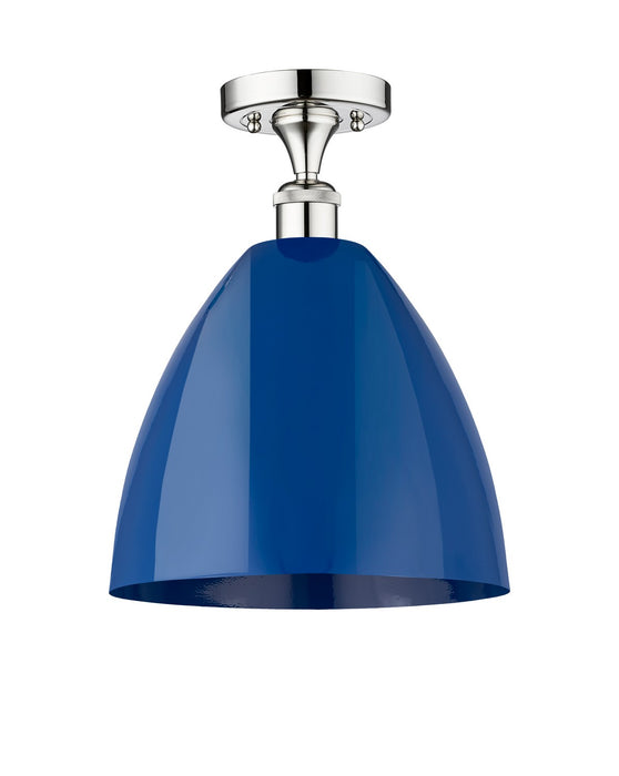 Innovations 616-1F-PC-MBD-12-BL One Light Semi-Flush Mount, Polished Chrome