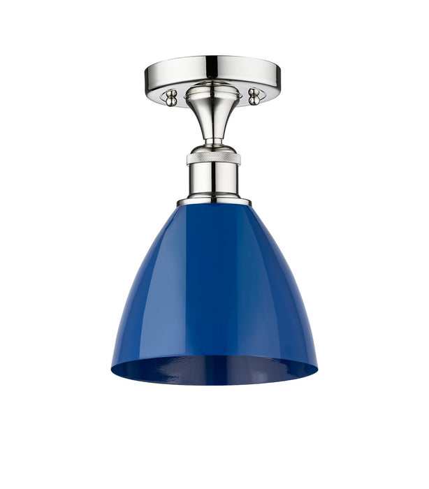 Innovations 616-1F-PC-MBD-75-BL One Light Semi-Flush Mount, Polished Chrome