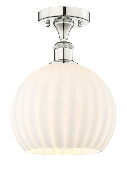Innovations 616-1F-PN-G1217-10WV LED Semi-Flush Mount, Polished Nickel