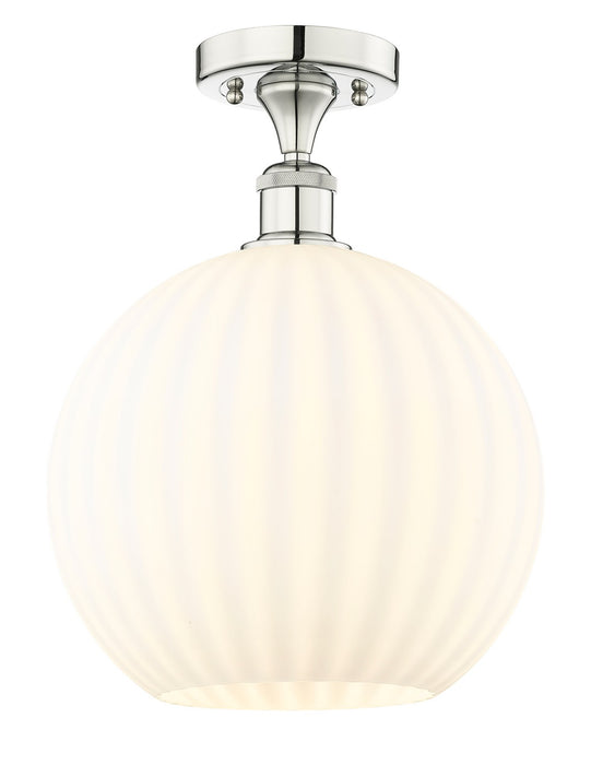 Innovations 616-1F-PN-G1217-12WV LED Semi-Flush Mount, Polished Nickel