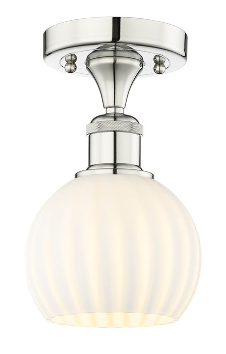 Innovations 616-1F-PN-G1217-6WV LED Semi-Flush Mount, Polished Nickel