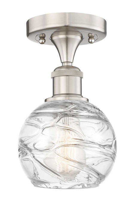 Innovations 616-1F-SN-G1213-6 One Light Semi-Flush Mount, Brushed Satin Nickel