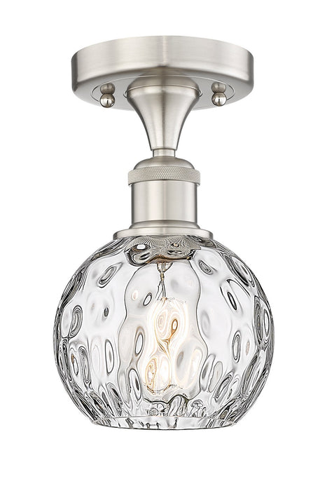 Innovations 616-1F-SN-G1215-6 One Light Semi-Flush Mount, Brushed Satin Nickel