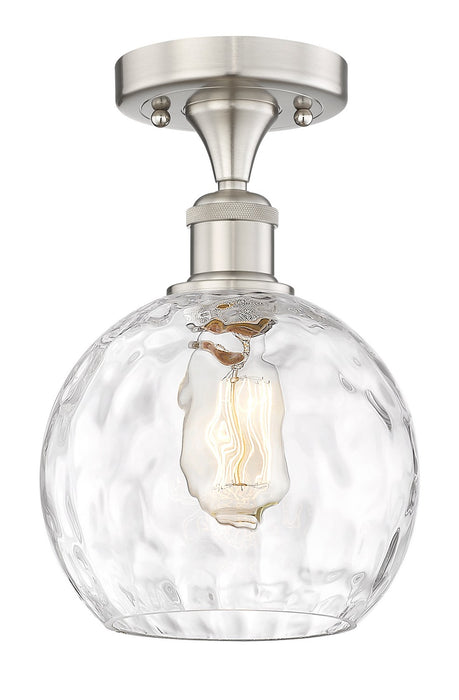 Innovations 616-1F-SN-G1215-8 One Light Semi-Flush Mount, Brushed Satin Nickel