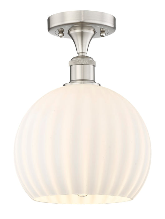 Innovations 616-1F-SN-G1217-10WV LED Semi-Flush Mount, Brushed Satin Nickel