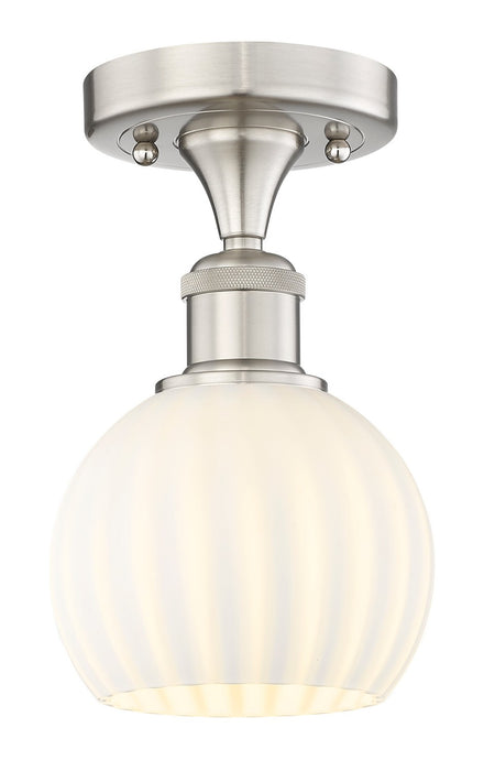 Innovations 616-1F-SN-G1217-6WV LED Semi-Flush Mount, Brushed Satin Nickel