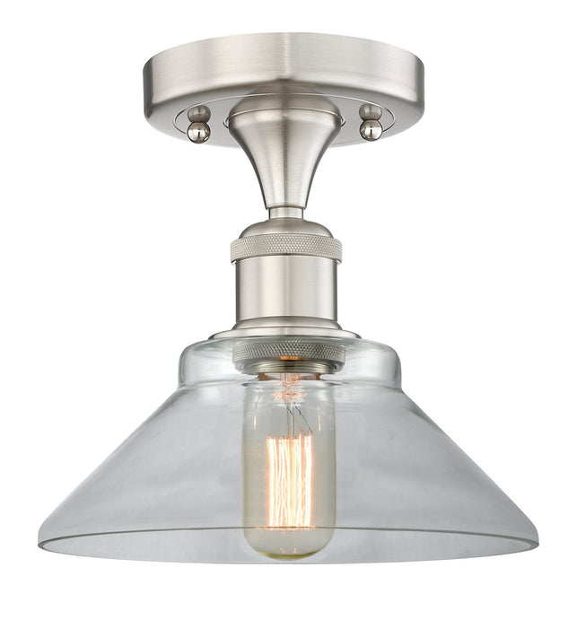Innovations 616-1F-SN-G132 One Light Flush Mount, Brushed Satin Nickel