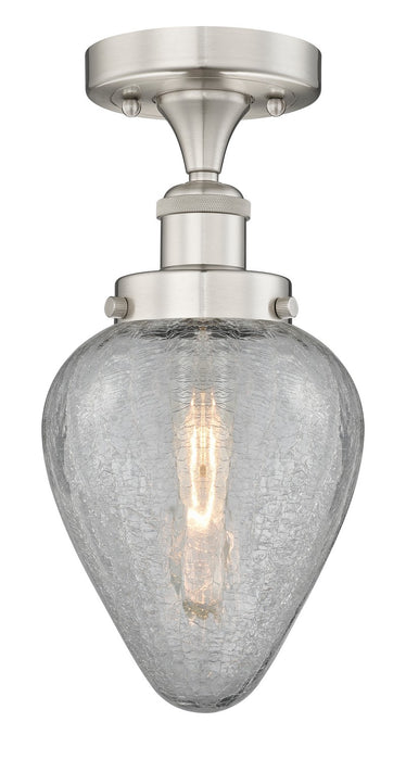 Innovations 616-1F-SN-G165 One Light Semi-Flush Mount, Brushed Satin Nickel