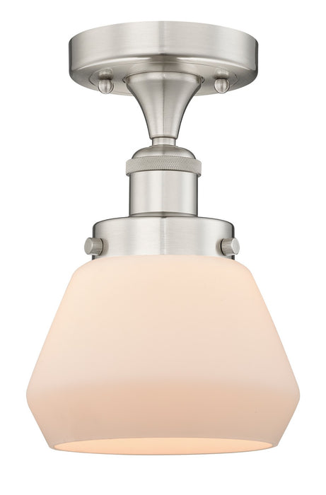Innovations 616-1F-SN-G171 One Light Semi-Flush Mount, Brushed Satin Nickel