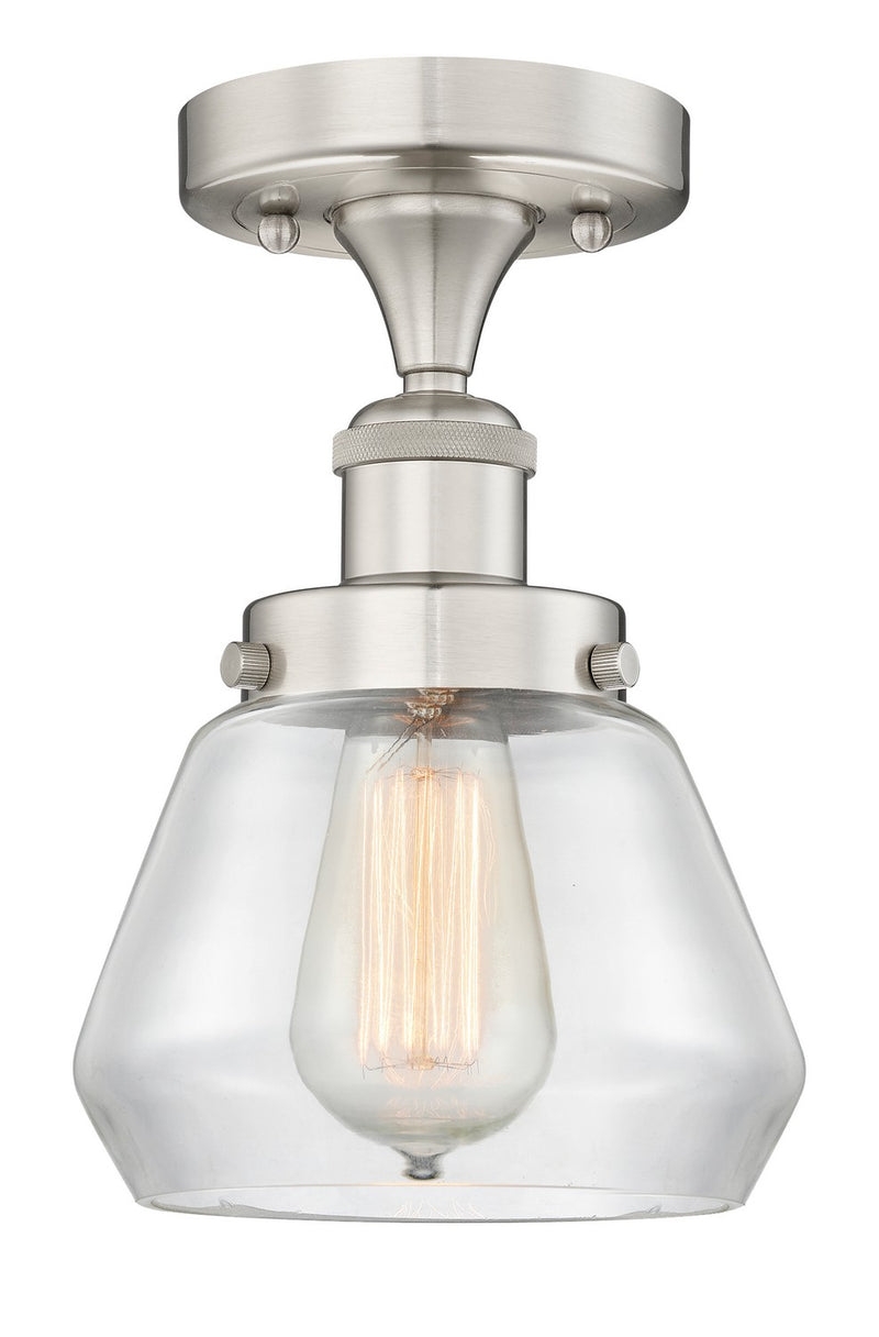 Innovations 616-1F-SN-G172 One Light Semi-Flush Mount, Brushed Satin Nickel