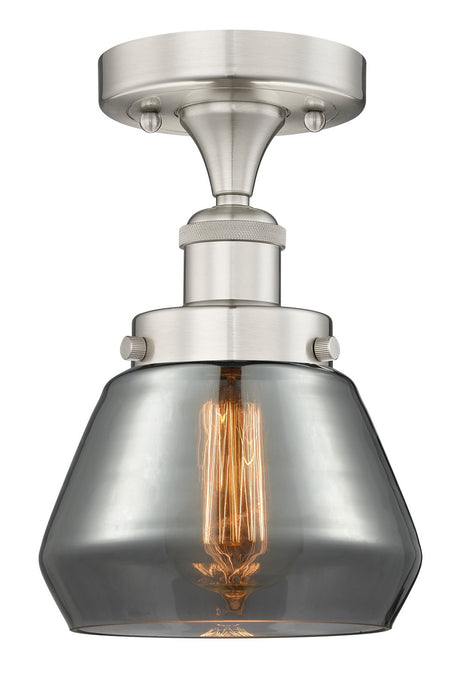 Innovations 616-1F-SN-G173 One Light Semi-Flush Mount, Brushed Satin Nickel