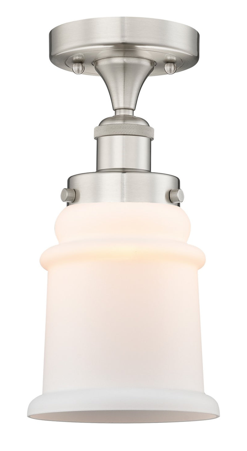 Innovations 616-1F-SN-G181 One Light Semi-Flush Mount, Brushed Satin Nickel