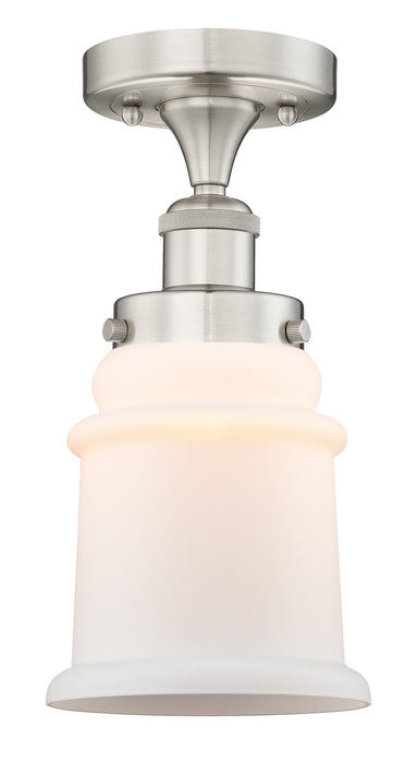 Innovations 616-1F-SN-G181 One Light Semi-Flush Mount, Brushed Satin Nickel