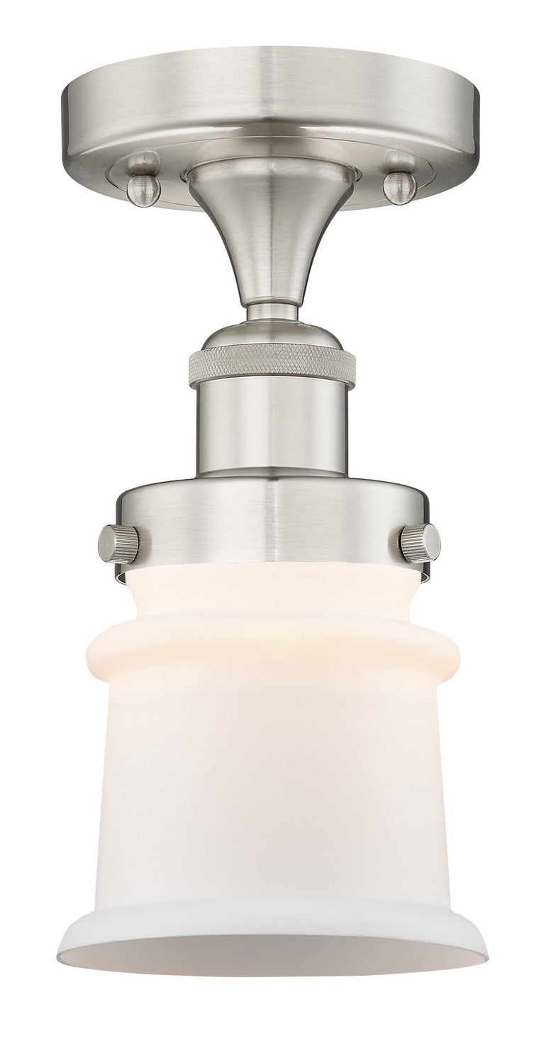 Innovations 616-1F-SN-G181S One Light Semi-Flush Mount, Brushed Satin Nickel