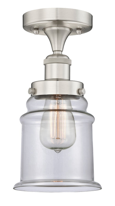 Innovations 616-1F-SN-G182 One Light Semi-Flush Mount, Brushed Satin Nickel