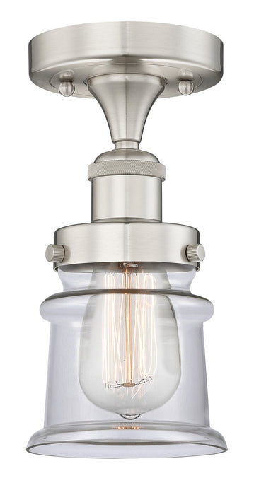 Innovations 616-1F-SN-G182S One Light Semi-Flush Mount, Brushed Satin Nickel