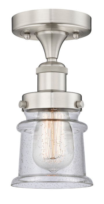 Innovations 616-1F-SN-G184S One Light Semi-Flush Mount, Brushed Satin Nickel