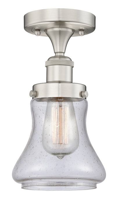 Innovations 616-1F-SN-G194 One Light Semi-Flush Mount, Brushed Satin Nickel
