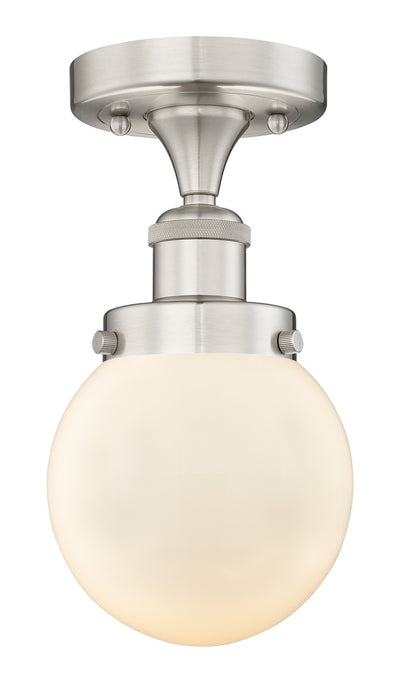 Innovations 616-1F-SN-G201-6 One Light Semi-Flush Mount, Brushed Satin Nickel