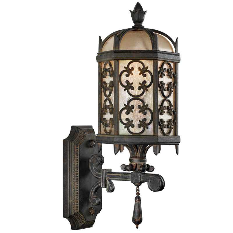 Fine Art 329881ST One Light Outdoor Wall Mount, Black
