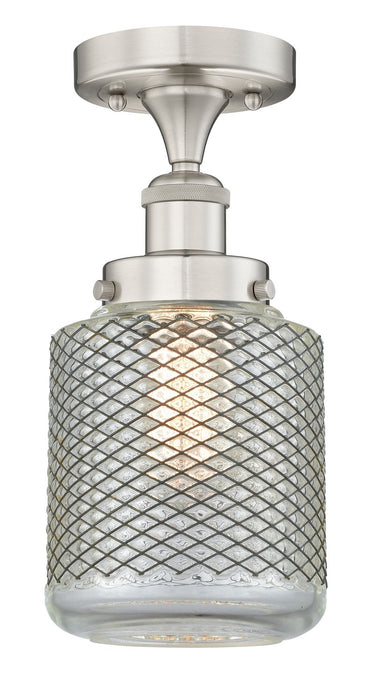 Innovations 616-1F-SN-G262 One Light Semi-Flush Mount, Brushed Satin Nickel