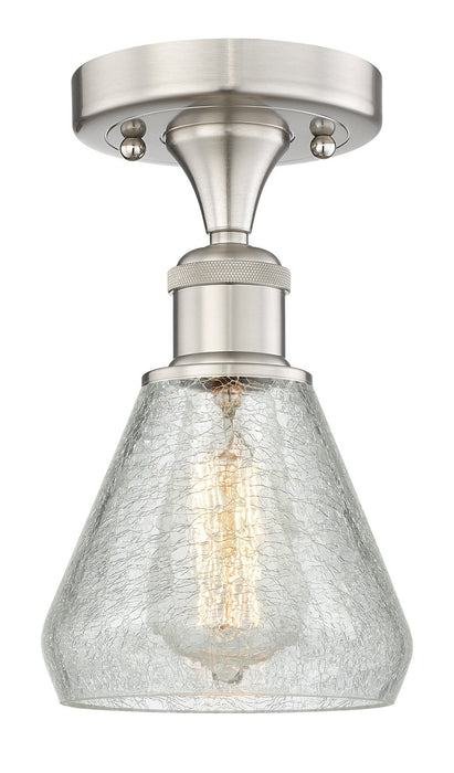 Innovations 616-1F-SN-G275 One Light Flush Mount, Brushed Satin Nickel