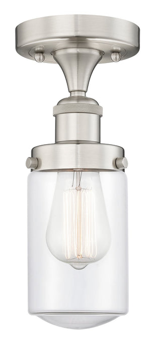 Innovations 616-1F-SN-G312 One Light Semi-Flush Mount, Brushed Satin Nickel