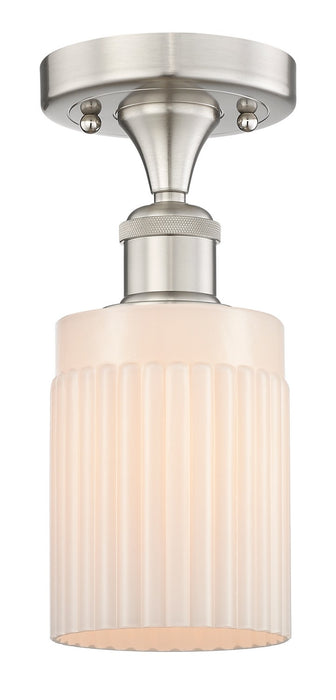 Innovations 616-1F-SN-G341 One Light Semi-Flush Mount, Brushed Satin Nickel