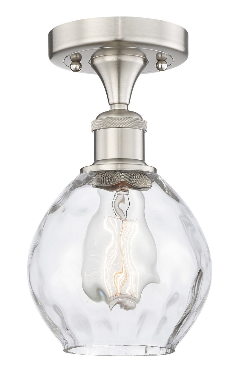 Innovations 616-1F-SN-G362 One Light Semi-Flush Mount, Brushed Satin Nickel