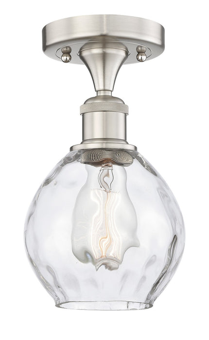 Innovations 616-1F-SN-G362 One Light Semi-Flush Mount, Brushed Satin Nickel