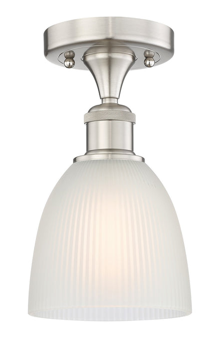 Innovations 616-1F-SN-G381 One Light Flush Mount, Brushed Satin Nickel