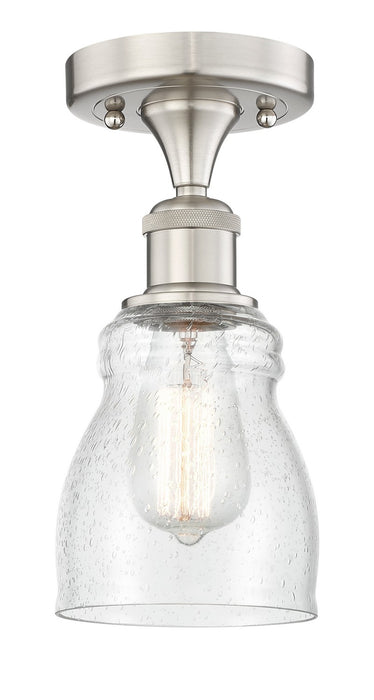 Innovations 616-1F-SN-G394 One Light Semi-Flush Mount, Brushed Satin Nickel