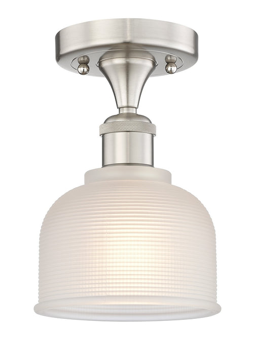 Innovations 616-1F-SN-G411 One Light Flush Mount, Brushed Satin Nickel