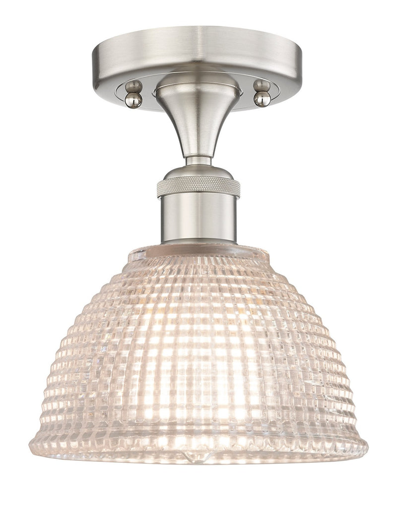 Innovations 616-1F-SN-G422 One Light Flush Mount, Brushed Satin Nickel