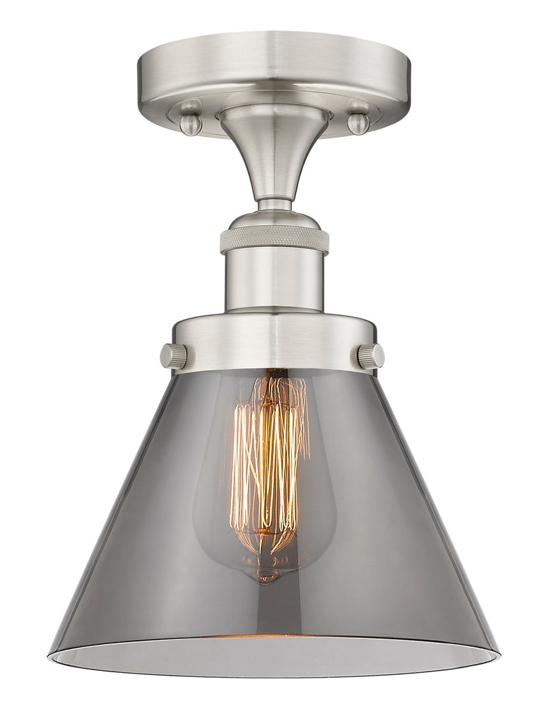 Innovations 616-1F-SN-G43 One Light Semi-Flush Mount, Brushed Satin Nickel