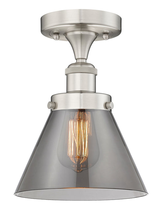 Innovations 616-1F-SN-G43 One Light Semi-Flush Mount, Brushed Satin Nickel