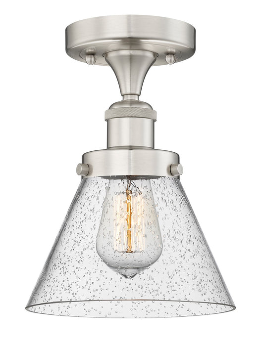 Innovations 616-1F-SN-G44 One Light Semi-Flush Mount, Brushed Satin Nickel