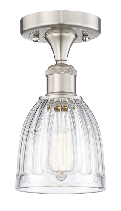 Innovations 616-1F-SN-G442 One Light Semi-Flush Mount, Brushed Satin Nickel