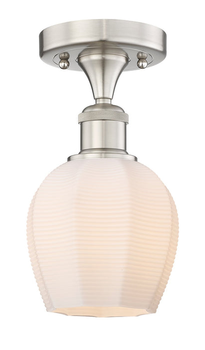 Innovations 616-1F-SN-G461-6 One Light Semi-Flush Mount, Brushed Satin Nickel