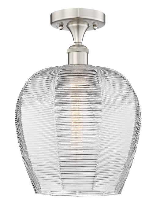 Innovations 616-1F-SN-G462-12 One Light Semi-Flush Mount, Brushed Satin Nickel