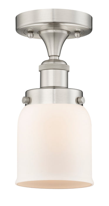 Innovations 616-1F-SN-G51 One Light Semi-Flush Mount, Brushed Satin Nickel