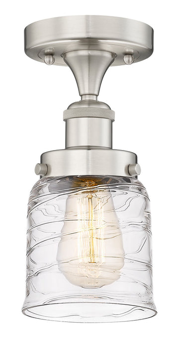 Innovations 616-1F-SN-G513 One Light Semi-Flush Mount, Brushed Satin Nickel